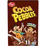 Post Pebbles Cereal, Cocoa - 11 oz box