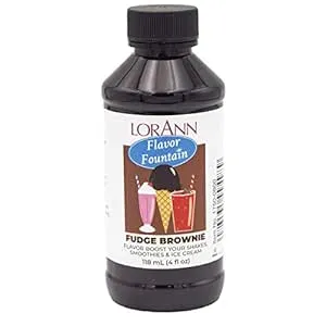 LorAnn Fudge Brownie Flavor Fountain, 4 oz Bottle