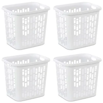 12318004 Laundry Hamper, White (4 Pk.)