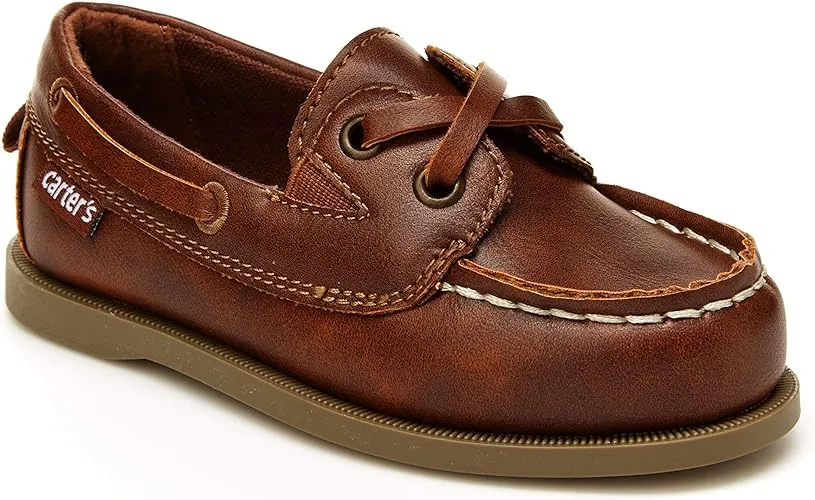 Carter's Toddler Boys Loafer Boat Shoes 7 Brown