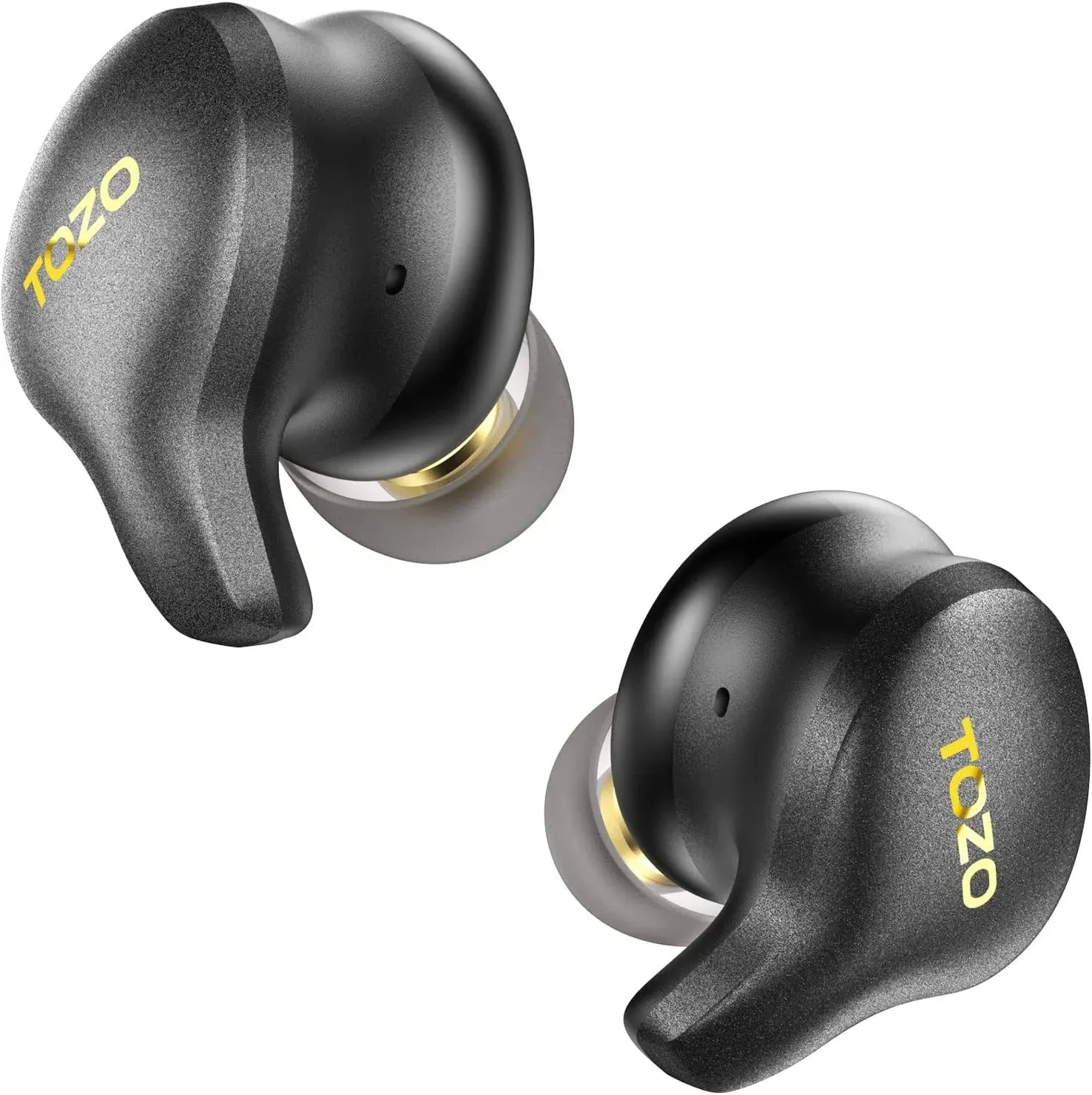 TOZO Golden X1 Wireless Earbuds Balanced Armature Driver and Hybrid Dynamic Driver, Bluetooth Headphones OrigX Pro, LDAC & Hi-Res Audio Wireless, Environment & Active Noise Cancellation Headset Black