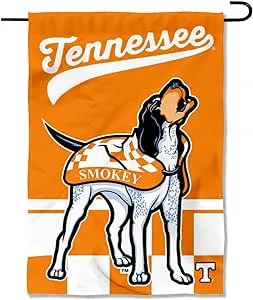 College Flags & Banners Co. Tennessee Volunteers Mascot Vols Smokey Double Sided Garden Yard Flag