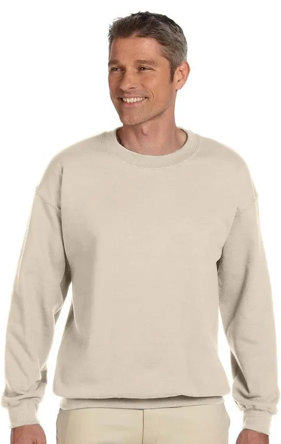 Gildan 18000 - Classic Fit Adult Crewneck Sweatshirt Heavy Blend - First Quality - Sand - X-Large