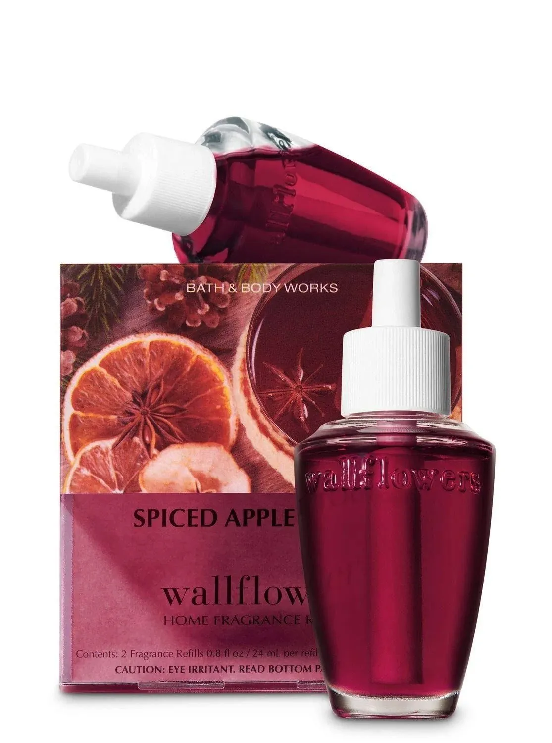 Bath & Body Works Spiced Apple Toddy Wallflowers Fragrance Refill 0.8 oz 4 Pack