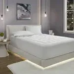 Madison Park - Cloud Soft Overfilled Plush Waterproof Mattress Pad - Cal King - White