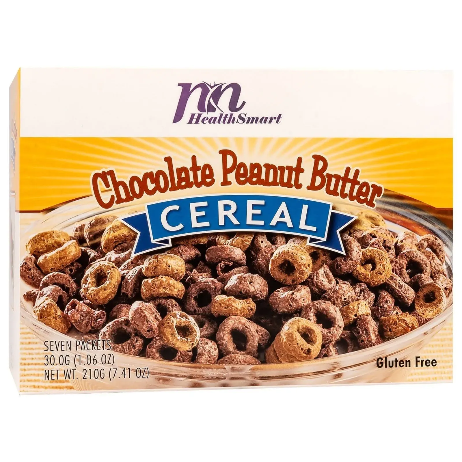 NutriWise Chocolate Peanut Butter Cereal (7/Box)