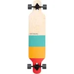 Retrospec Rift Drop-Through Longboard Skateboard Complete