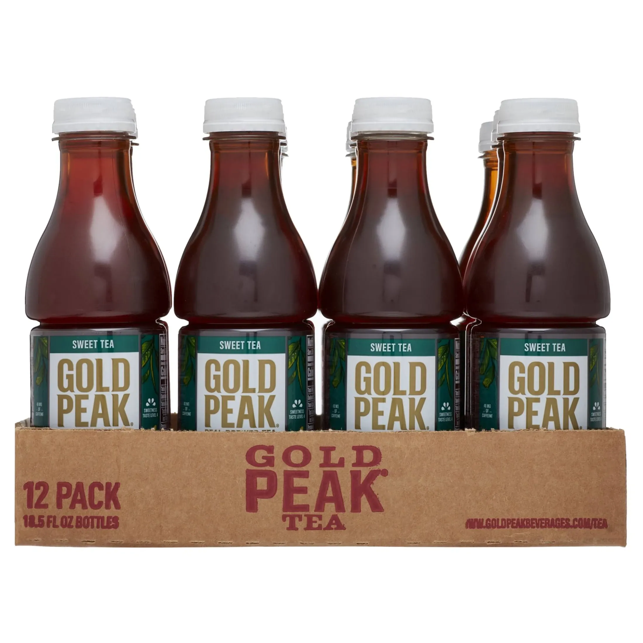 Gold Peak Unsweet Tea 16.9oz, 15 Pack Bottles, Black Tea