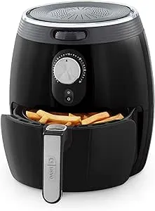 Dash 3 Quart Deluxe Air Fryer with AirCrisp Technology Nonstick Crisper Basket I