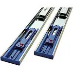 22 in. Soft Close Full Extension Side Mount Ball Bearing Drawer Slide 1-Pair (2 Pieces)