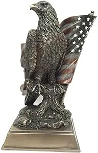 Eagle with Flag Statue "American Pride" | Eagle Sculpture