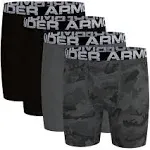 Boys' Under Armour Boxer Briefs Underwear 4 Pack Medium Camo