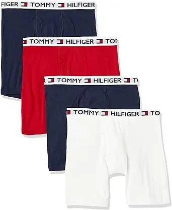 Tommy Hilfiger Men's Underwear Cotton Classics 4-pack Boxer Brief - Amazon Exclusive