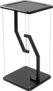 VIVO Anti-Gravity 12 inch Speaker Floor Stand, Floating Modern Speaker Holder, Audio Platform, Tensegrity Display Shelf for Home, 24 inches High, Black, STAND-TEN02B