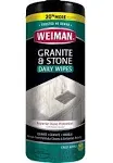 Weiman Disinfecting Wipes, Granite & Stone, Spring Garden Scent - 30 wipes, 6.1 oz