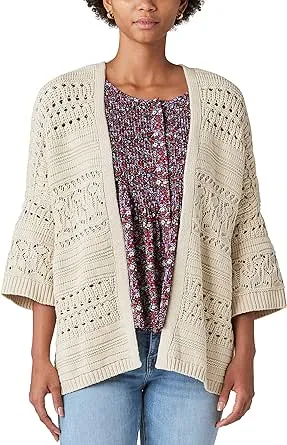 Lucky Brand Women's Crochet Cardigan