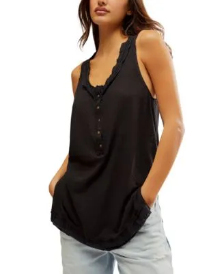 Free People Love Language Solid Tank