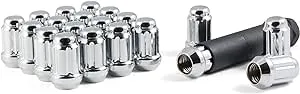 Gorilla Automotive 21173HT Small Diameter Acorn Chrome 5 Lug Kit (7/16" Thread Size) - Pack Of 20