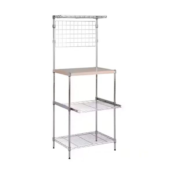 Microwave Shelving Unit With Shelves