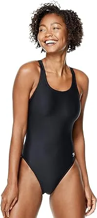 Speedo Women&#x27;s 8 / 34 One Piece Swim Suit Race Xtra Life PowerFLEX Eco Black