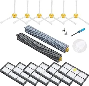 LOVECO 800 & 900 Series Replacement Parts Kit for 860 870 880 890 960 980 981 985 Vacuum Cleaner,6 Filter,6 Side Brush,1 Debris Extractor in The Accessory Kit