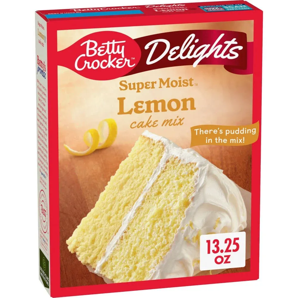 Betty Crocker Delights Lemon Super Moist Cake Mix - 13.25oz