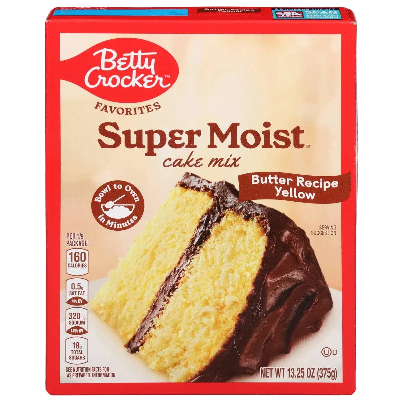 Betty Crocker Super Moist Cake Mix Yellow