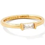 Kendra Scott Juliette Band Ring Gold White Crystal : 5