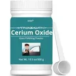 10.5oz Cerium Oxide Glass Scratch Remover, Professional Glass Polishing Compound for Windshield, Glass, TERO >99%, 3.5 Microns