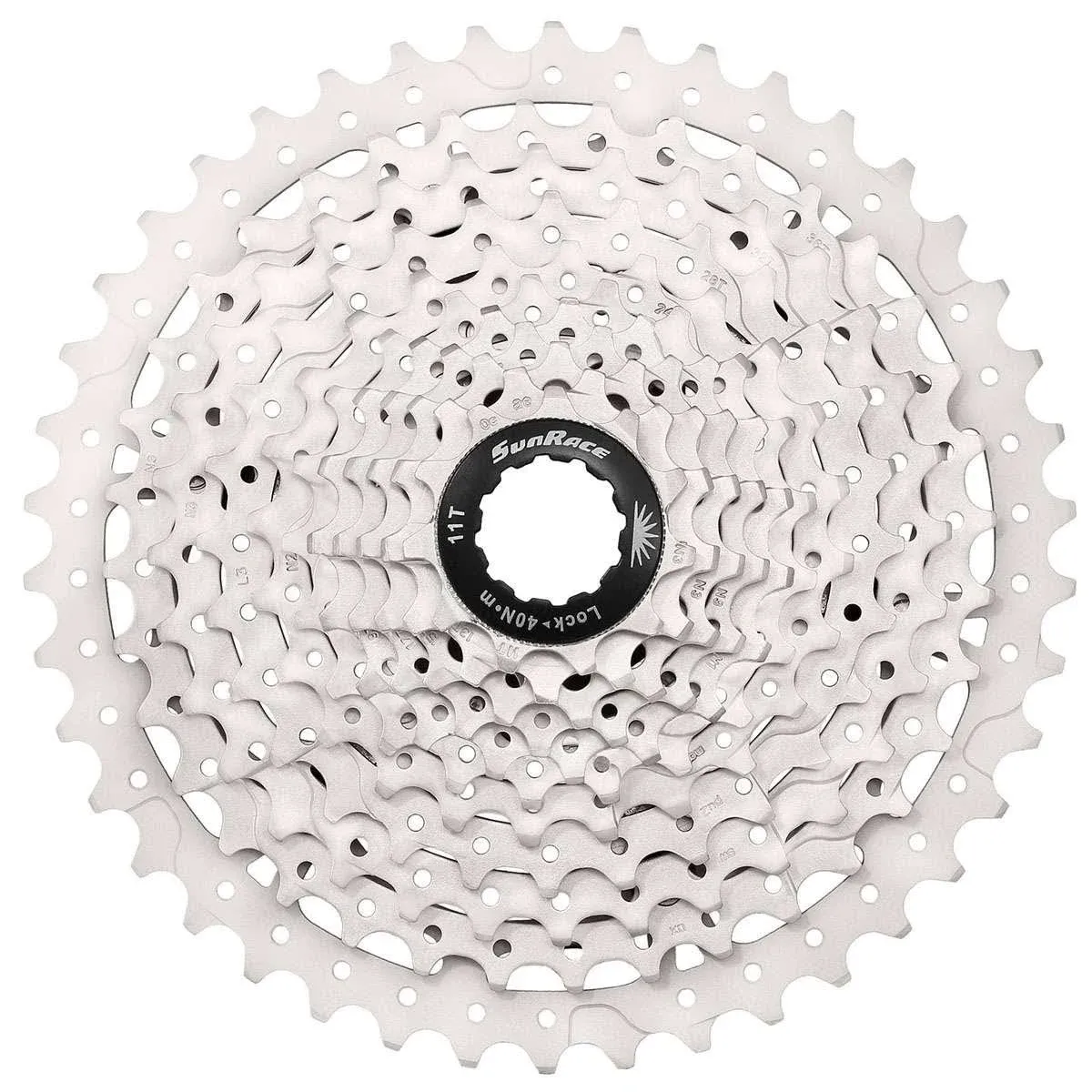 SunRace CS-MS Cassette,Â\xa010-Speed, 11-42T, Metallic Silver