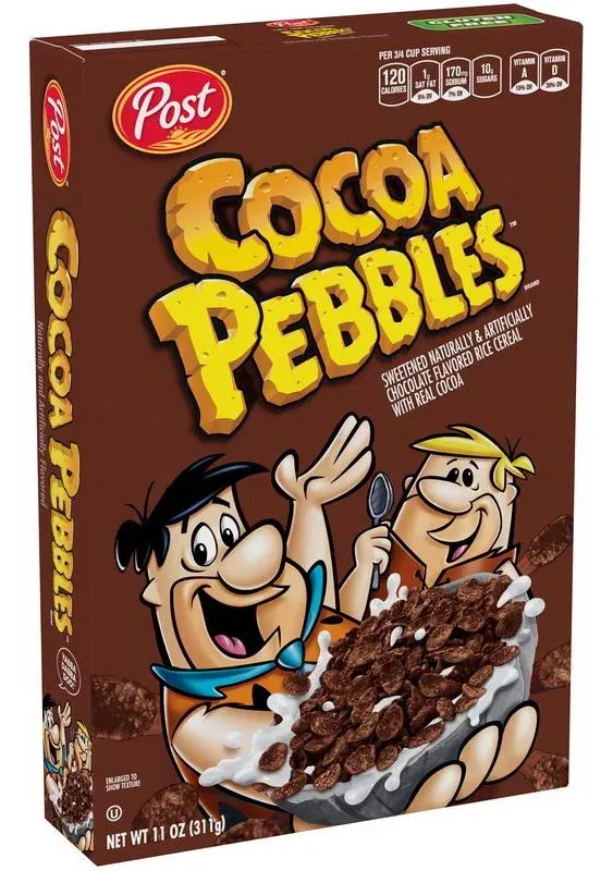 Post Pebbles Cereal, Cocoa - 11 oz box