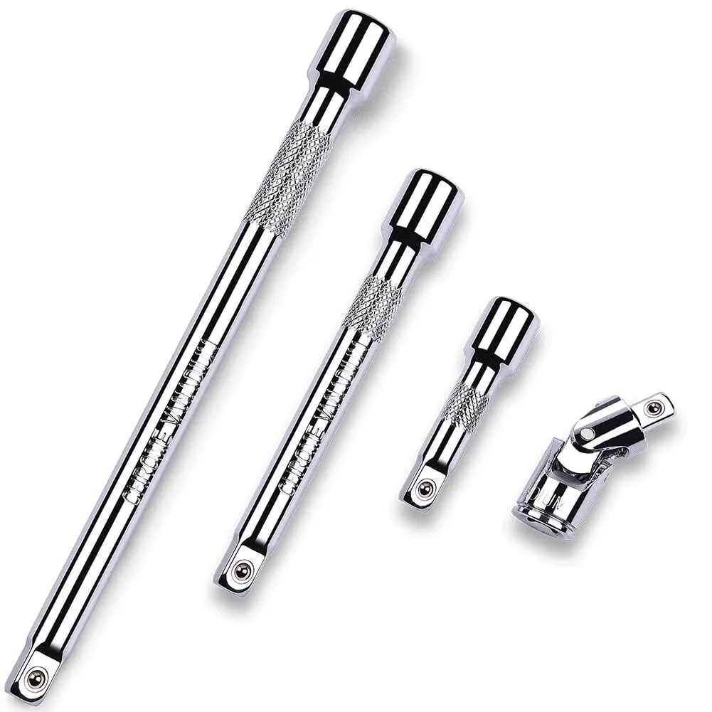 4 Piece 3/8 Inch Drive Extension Bar Set, 3/8 Inch Drive Socket Extension Set In