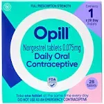 Opill Daily Oral Contraceptive Tablets