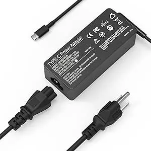 65W Watt USB Type C Laptop Charger for Dell Chromebook 3100 2in1, Latitude 5440 5540 7440 5520 5320 E5440 5450 5420 7420 5430 5530 7430 3450 5550 7450 Power Cord, XPS 13, 60W Dell Computer AC Adapter