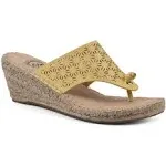 WHITE MOUNTAIN Women's Beaux Espadrille Wedge Sandal