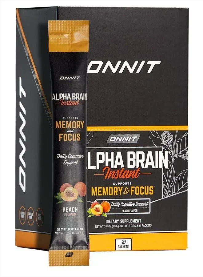 ONNIT: Alpha Brain 30Pkt Lemon, 30 BX