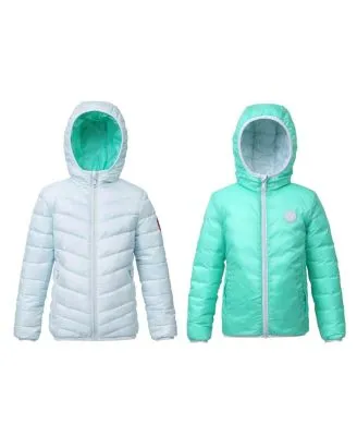 Little and Big Girls' Reversible Lightweight Puffer Jacket
      
          Little and Big Girls' Reversible Lightweight Puffer Jacket