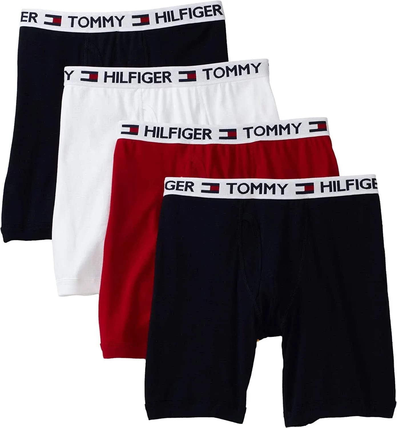 Tommy Hilfiger Men's Underwear Cotton Classics 4-Pack Boxer Brief - Amazon Exclusive