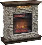 Austin Infrared Electric Fireplace Mantel Package in Stone - 18WM30048-16001