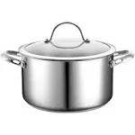 Cooks Standard 6-Quart Stainless Steel Stockpot with Lid