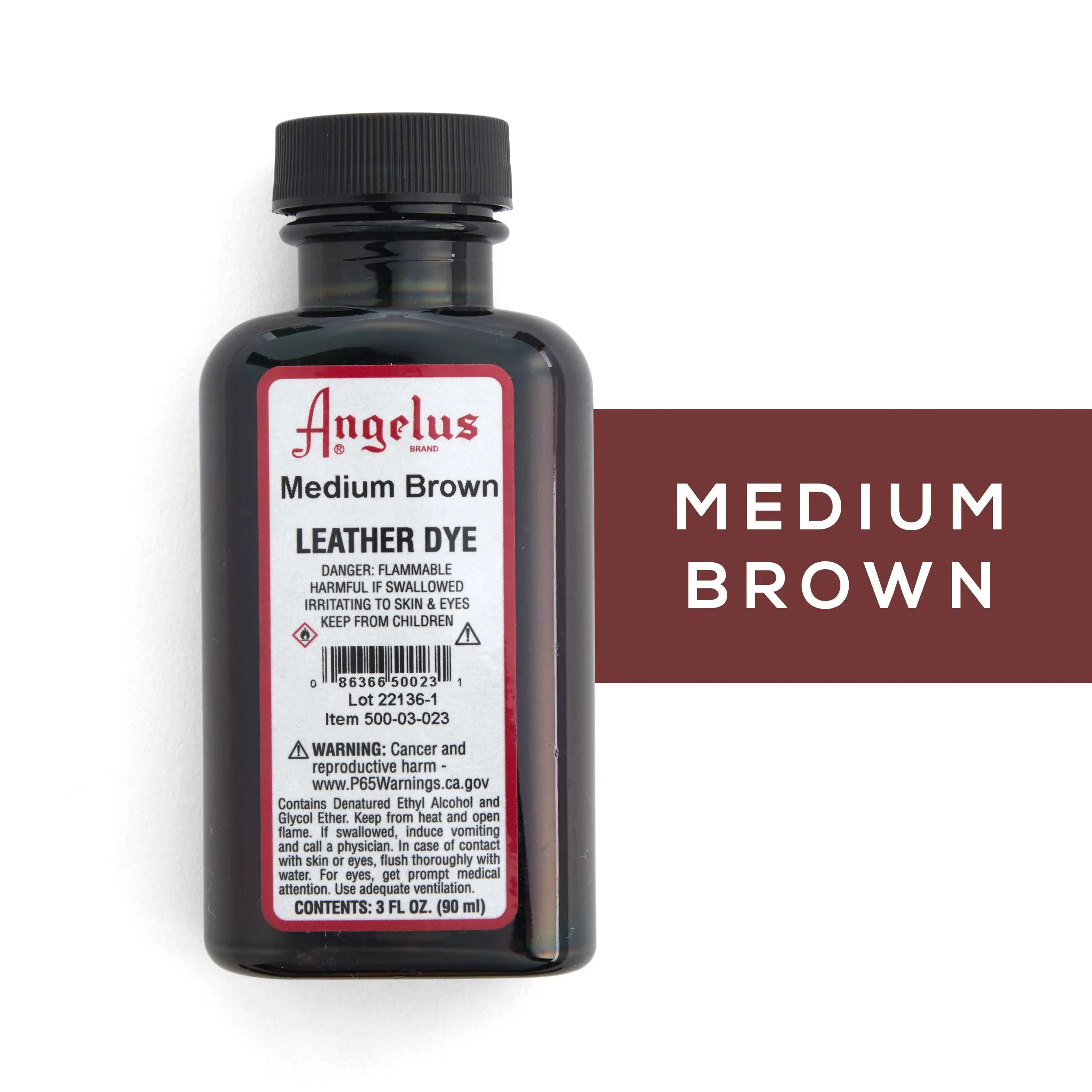 Angelus Leather Dye 3 oz - Medium Brown