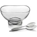 Nambe | Braid Glass Salad Bowl &amp; Servers | Realry