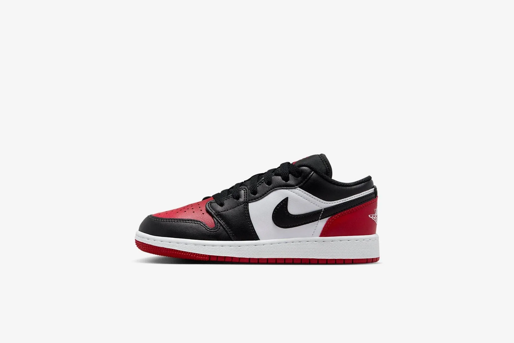 Air Jordan 1 Low GS -White / Black / Varsity Red / White