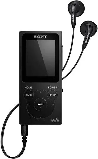 Sony NW-E394 Walkman MP3 Player (8GB, Red) with Hard Carrying Case