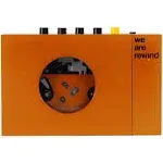 (Orange) We Are Rewind Portable Cassette Player (Bluetooth)