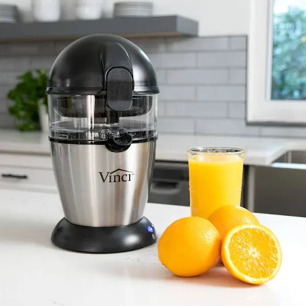 Vinci Hands-Free Electric Citrus Juicer 1-Button Easy Press - Black AO4055988