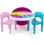 2-in-1 Kids Activity Table and 2 Chairs Set