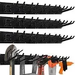 HORUSDY 64-inch Heavy Duty Garage Organization Rack, 4 Packs Rails and 9 Adjusta 97880