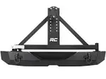 Rough Country 10594A Rear Bumper | Rock Crawler | Tire Carrier | Jeep 