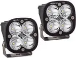 Baja Designs Squadron Pro Black LED Light Pod Pair | Driving/Combo | Clear